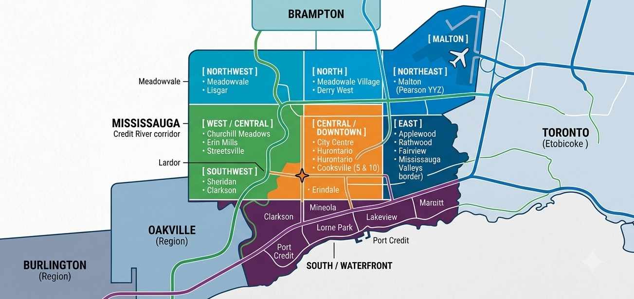 Mississauga EV Charger Installation Service Area Map
